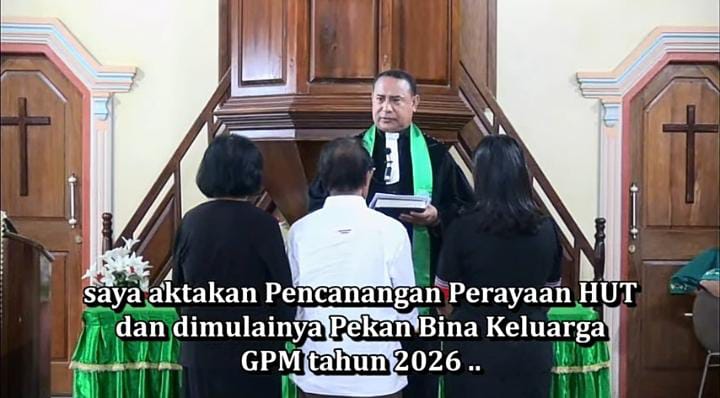 Pencanangan HUT & Pekan Bina Keluarga GPM; Jemaat Syaloom Tekankan Penguatan Keluarga Hadapi Krisis